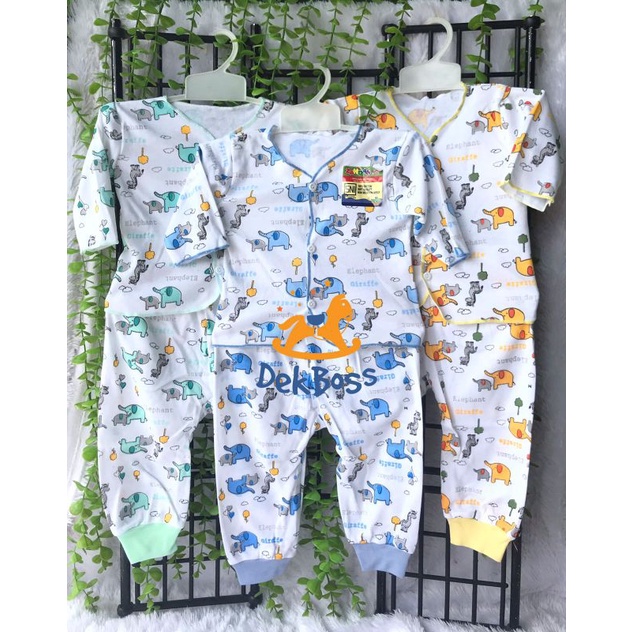 [motif animals] Setelan bayi sni kancing depan lengan panjang newborn baju tidur bayi laki laki perempuan 0 6 bulan murah baju harian bayi cewek cowok stelan baju celana bayi