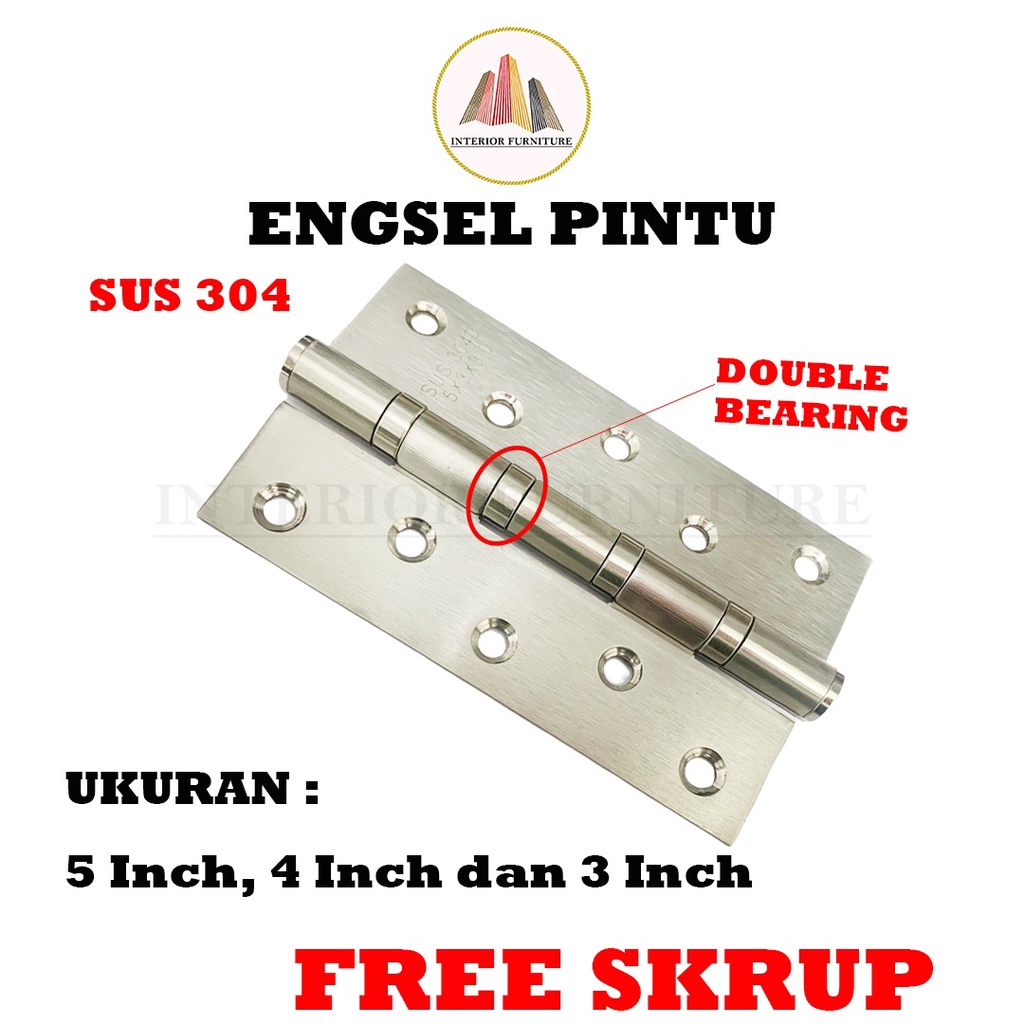 Engsel Pintu Rumah Engse Kupu-Kupu Tebal 3inch 4inch 5inch