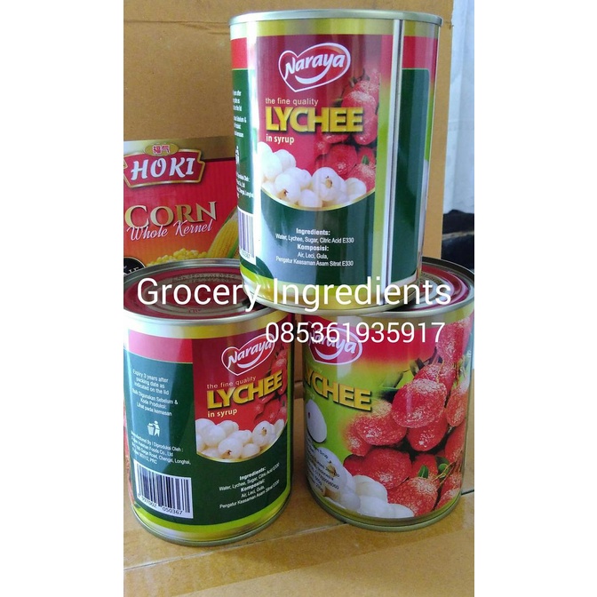 

Naraya Lychee In Can - 565 gram/ Leci Dalam Sirup / Leci Kaleng ---Termurah---