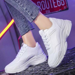 Image of 11.11 Big Sale COD TERMURAH Sepatu Wanita Sneakers Casual Sp 55 Sepatu Wanita Putih