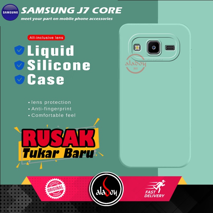 Soft Case Samsung J7 Core Case Liquid Silicone Pro Camera Premium Casing