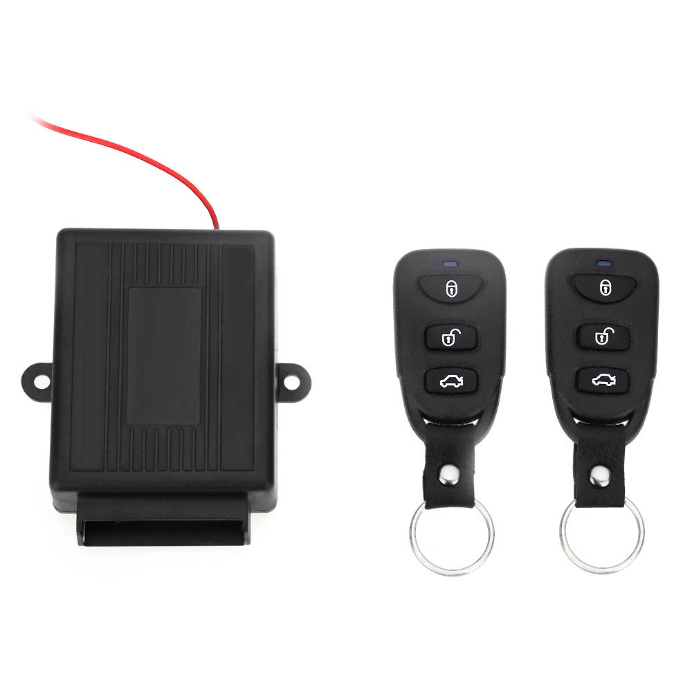 Lanbo Keyless Entry System Remote Control Wireless Door Lock Mobil - LB-402 - Black