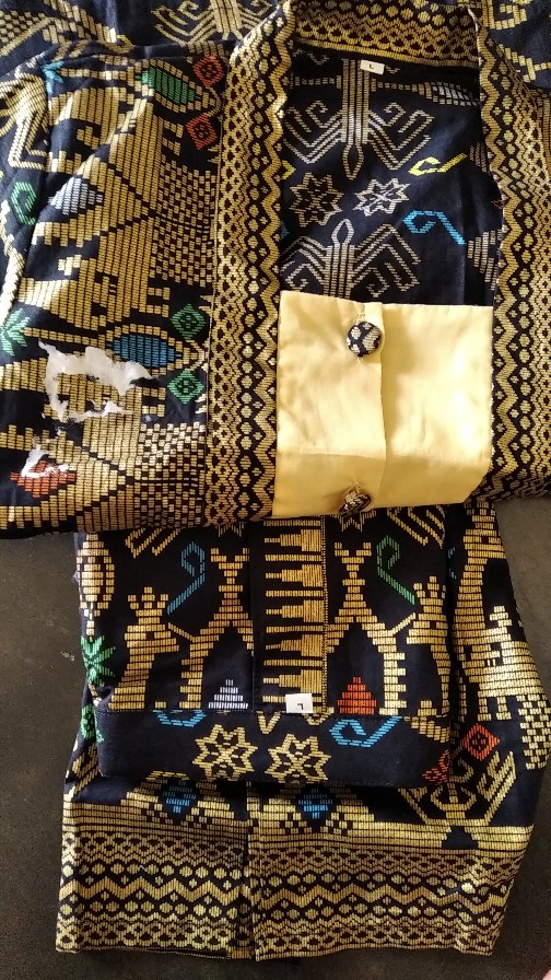 Sarimbit Couple Pasangan Batik Rok N Blus Wanita Narita Prodo Span Panjang Hitam