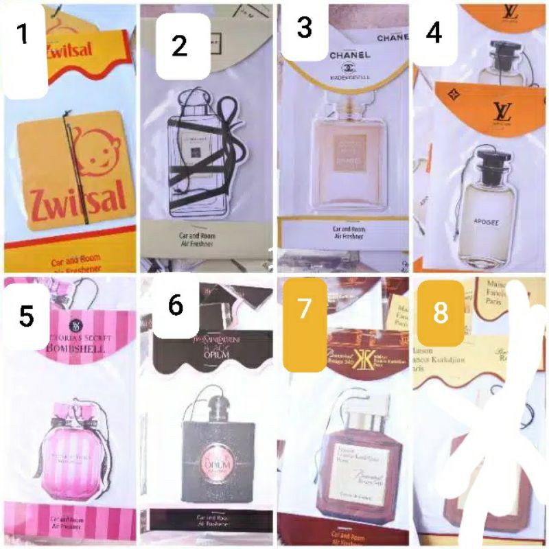 parfum mobil dan ruangan kertas gantung