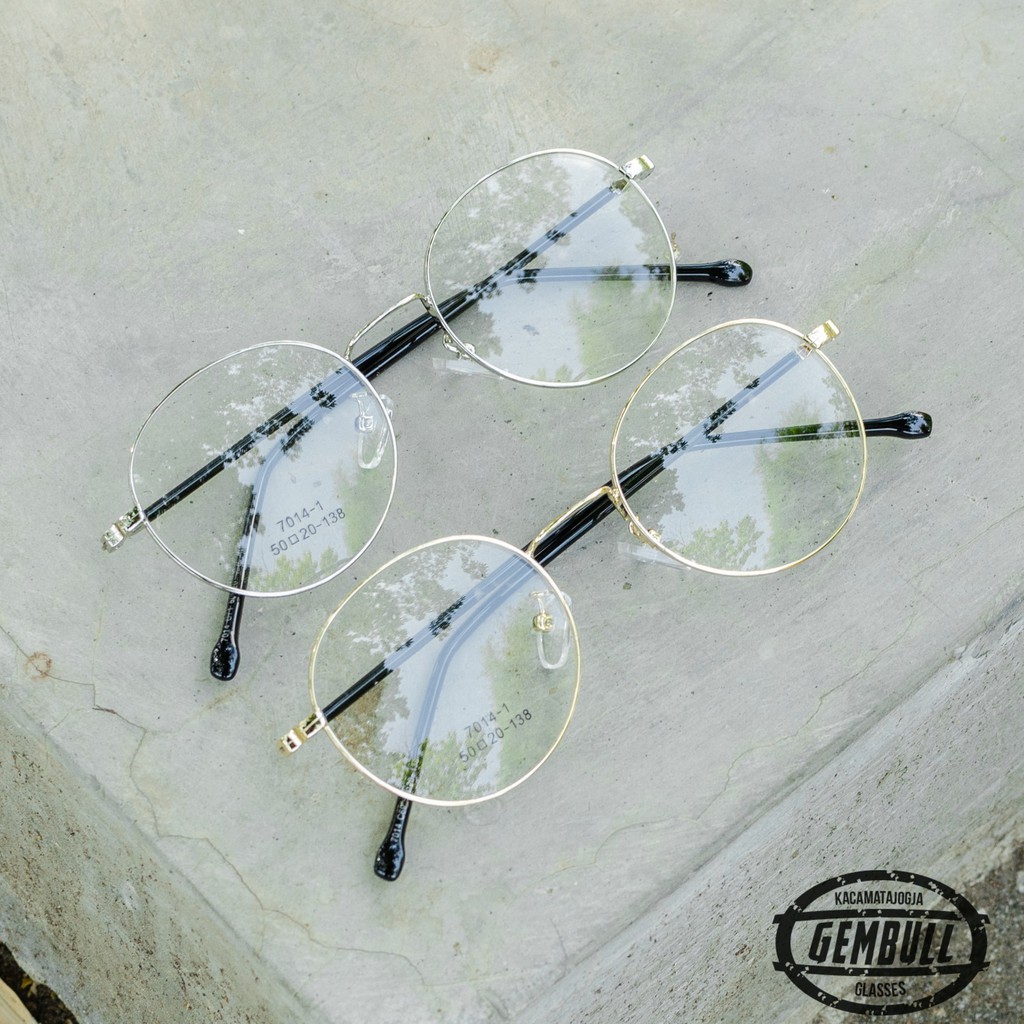 Frame Kacamata Bulat Kekinian | Kacamata Minus Bulat Pria dan Wanita - Karkasa 01