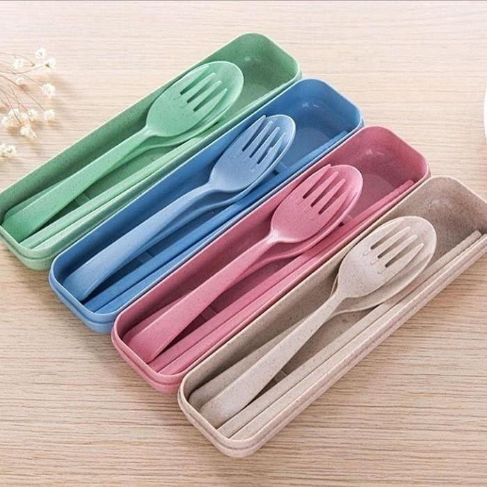 SENDOK SET JERAMI / SENDOK JERAMI / SENDOK GARPU SUMPIT JERAMI