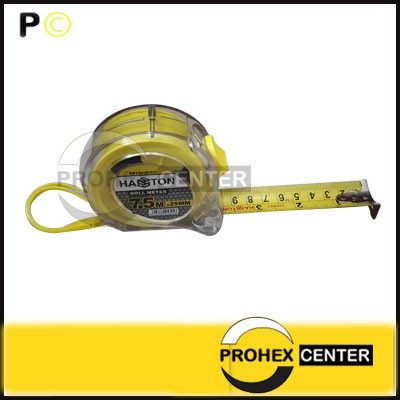 Hasston PROHEX Meteran Bening 7.5m Roll meter ANTI PECAH 3420-033