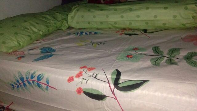 Sprei My Love Ukuran160x200 Queen Size Motif Abstrak Katun Adem Grosir Murah