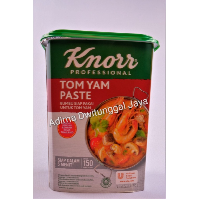 Tom Yam Paste Knorr 1,5 kg / Tom Yum Paste / Bumbu Siap Pakai / Saus