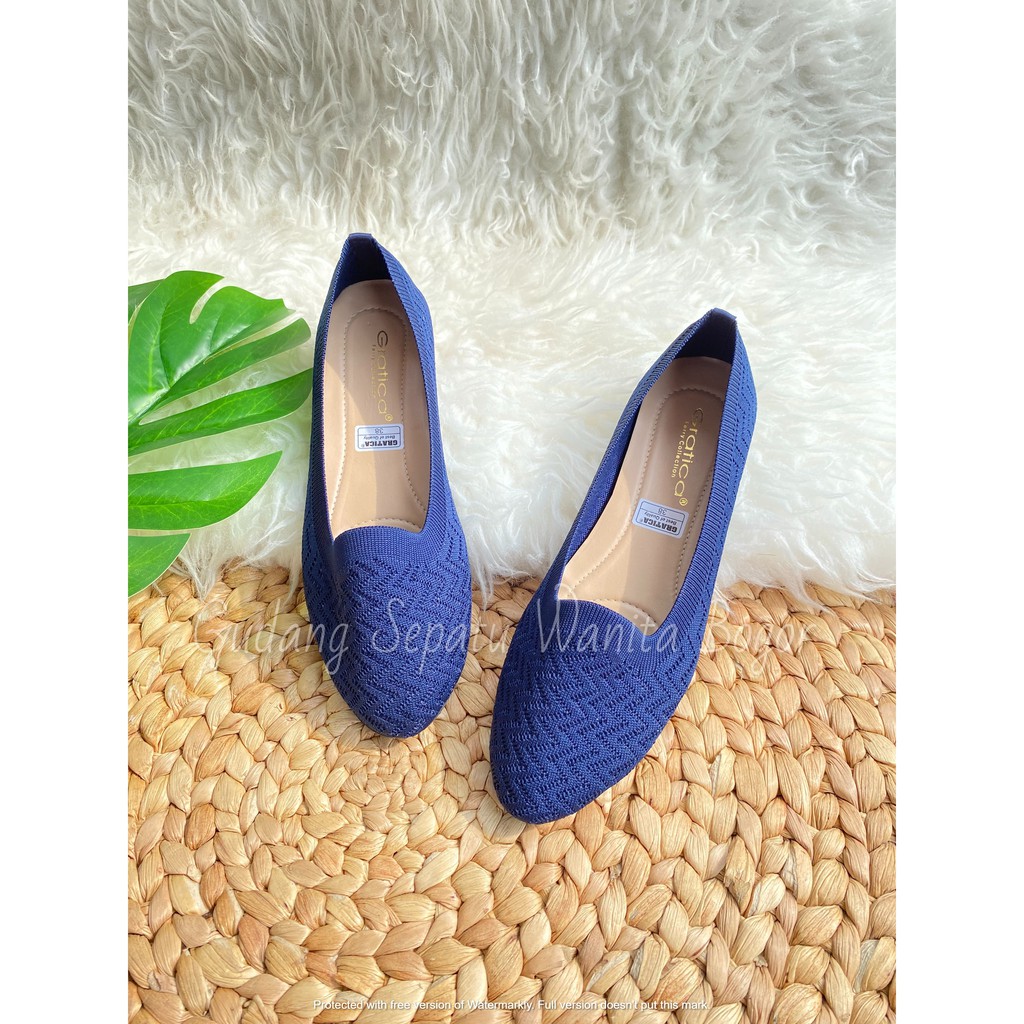 Gratica Sepatu Wanita Flat Shoes Rajut Dreyse 64