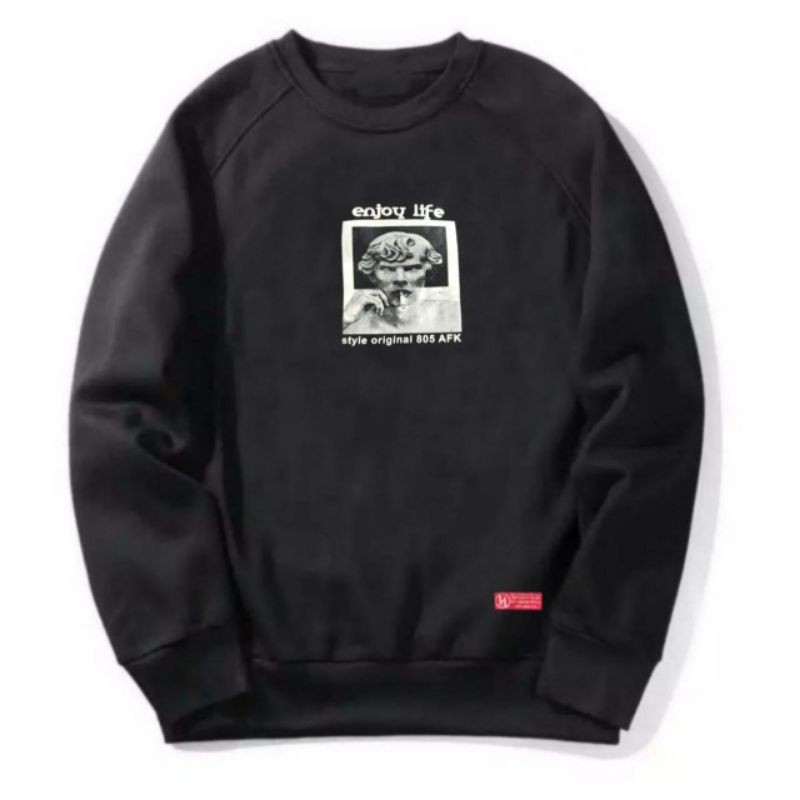 Sweater Pria Distro Original - Crewneck White Unisex Polo Bear Distro  - Crewneck Money talk-No.12