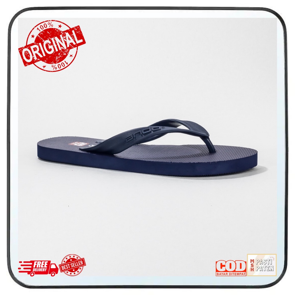 SANDAL ANDO HAWAII ORIGINAL 100% HITAM ABU NAVY COKLAT HIJAU SIZE 38-46 Sandal jepit pria