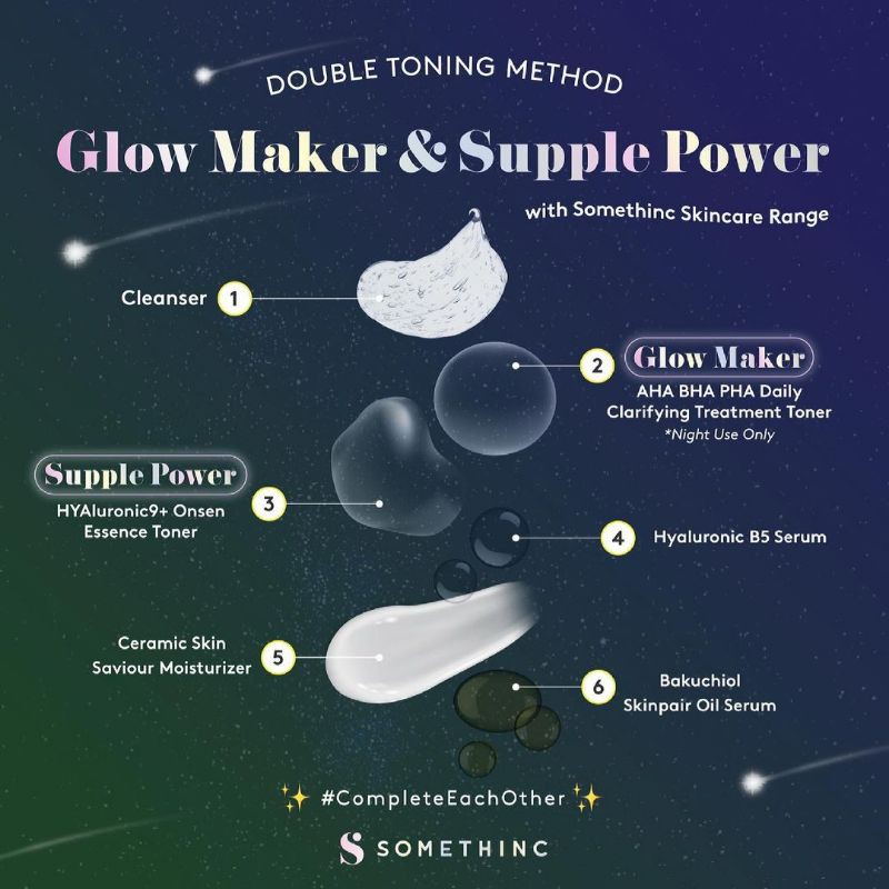 Somethinc GLOW MAKER | SUPPLE POWER Hyaluronic9+ Onsen Essence Toner