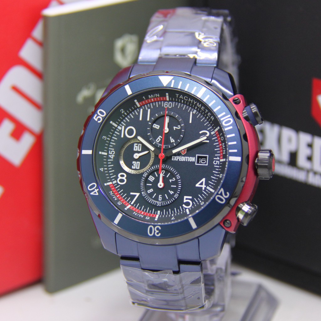 EXPEDITION 6795 PRIA BLUE ORIGINAL EXP6795 EXP 6795 JAM TANGAN COWOK ARLOJI COWOK
