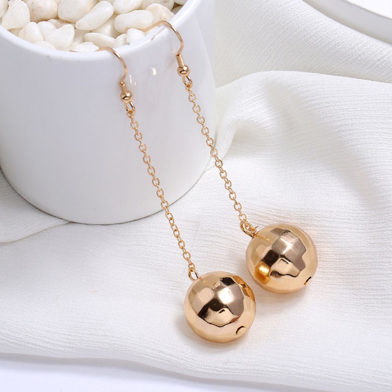 Siy Anting Tusuk Gantung Wanita Desain Bola Disko Warna Goldsilver Kreatif Untuk Pesta