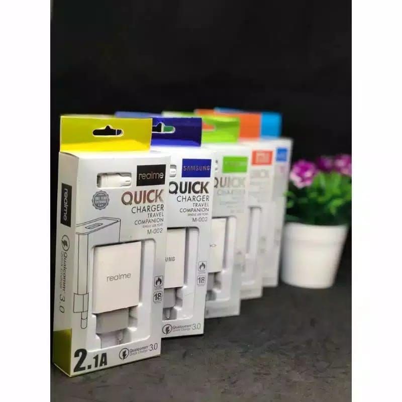 Charger Realme Micro M-002 4.0A Casan Realme 4.0A Travel Charger Realme 1usb M-002