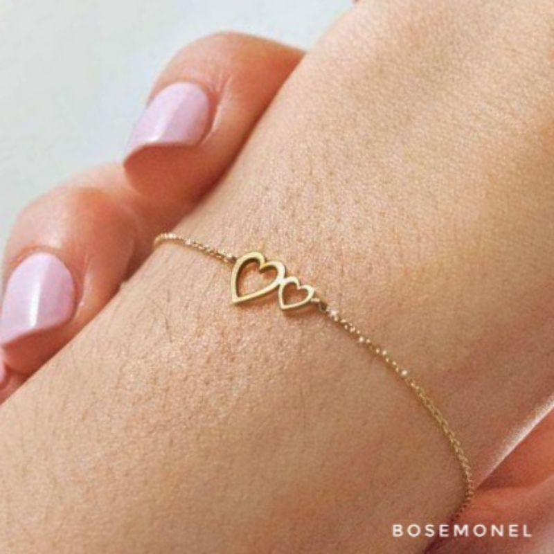 Gelang Tangan/Kaki Love Minimalis Elegan Cantik