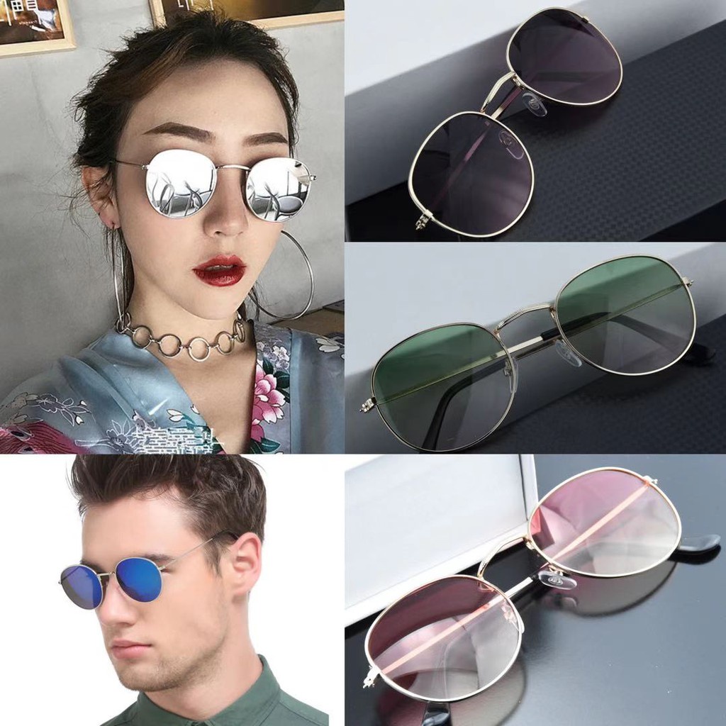 Kacamata Hitam/Kaca Mata Pria Wanita Kacamata Bentuk Oval Matahari/Frame Dan Lensa Kacamata Matahari Unisex Kaca Mata Anti Radiasi UV Sinar Matahari Polarised Fashion KCH13