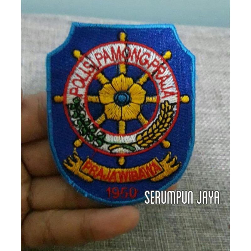 EMBLEM PATCH BORDIR SATPOL PP - EMBLEM POLISI PAMONG PRAJA