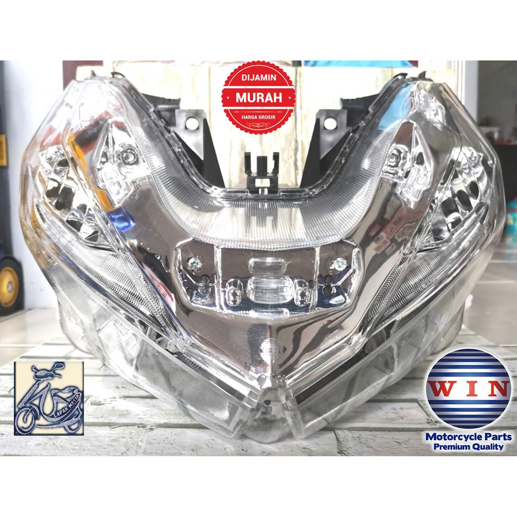 Reflektor Headlamp Batok Lampu Depan Vario 125 150 Win Plus Lampu Set Led Shopee Indonesia