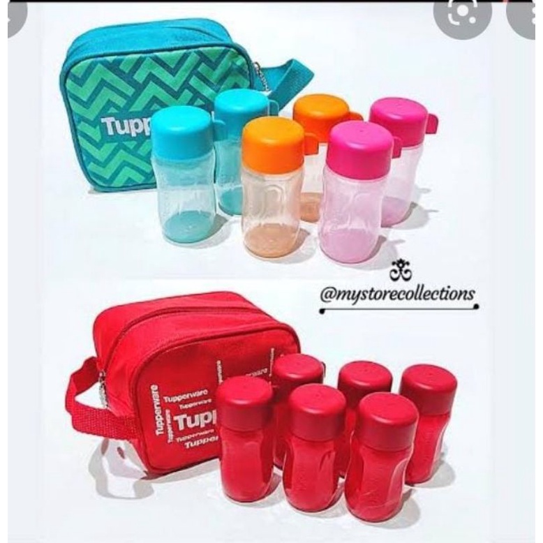 mini bottle set tupperware