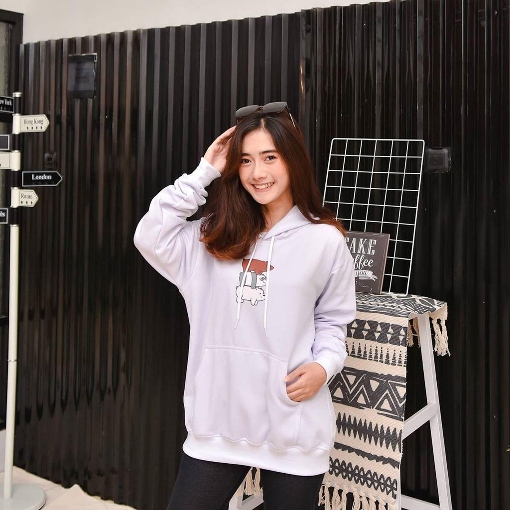 Nara Grosir - Bare Bear Stacked Up l Sweater Terbaru l Fashion Pria dan Wanita