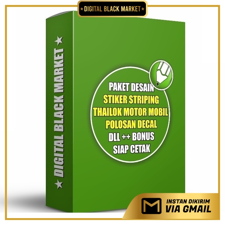 Stiker Striping Motor Mobil Polosan Add Ons Dll - Coreldraw Template - Business Branding