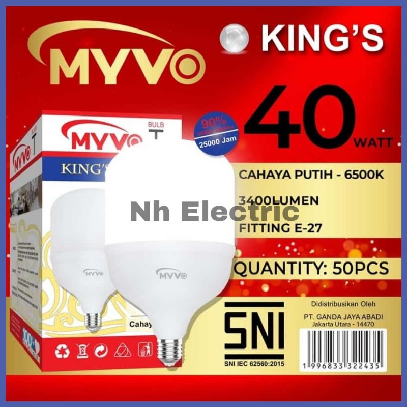 Lampu Led Myvo King 40 Watt - Led 40w Myvo King - Led Capsul 40w Myvo King