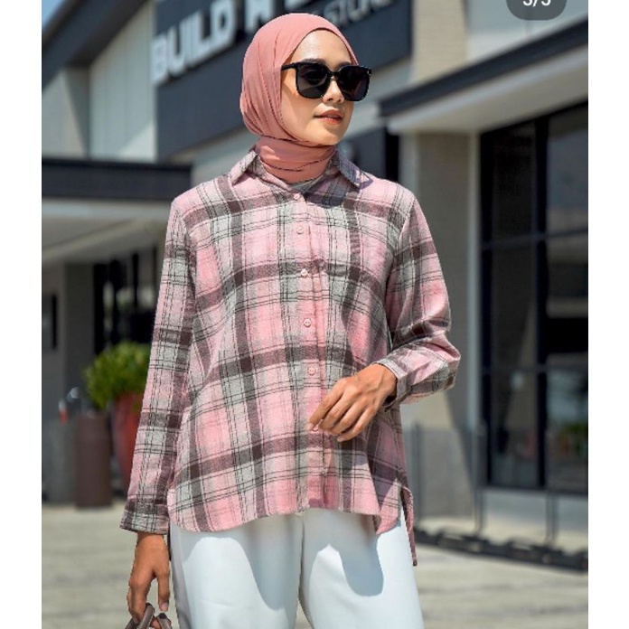 MUJI TOP L BY GEULIS/MUJI TOP DUSTY PINK L/MUJI TOP GEULIS L