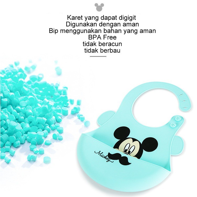 Slabber DISNEY bayi karet bayi celemek makan bayi karet silicone baby bip anti air