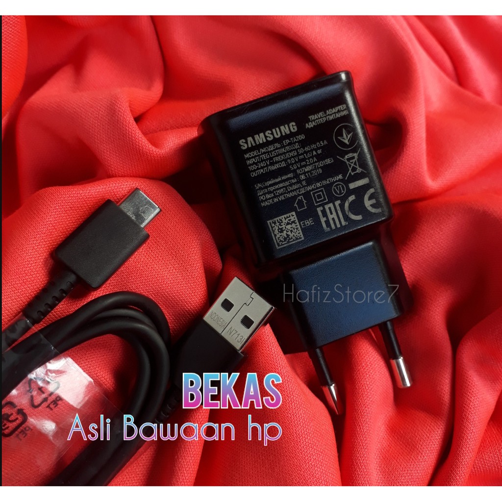 Charger samsung A11 A12 M10S M32 A32  S10 A21 A30S A50S M50 M30S M21 original bawaan hp