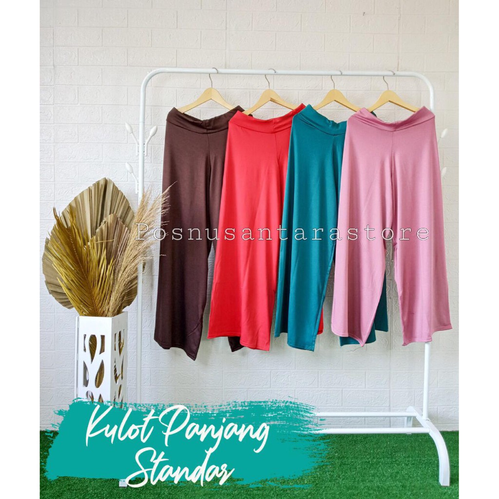  Kulot  Wanita Panjang Jersey Hijab STANDART Murah Shopee 