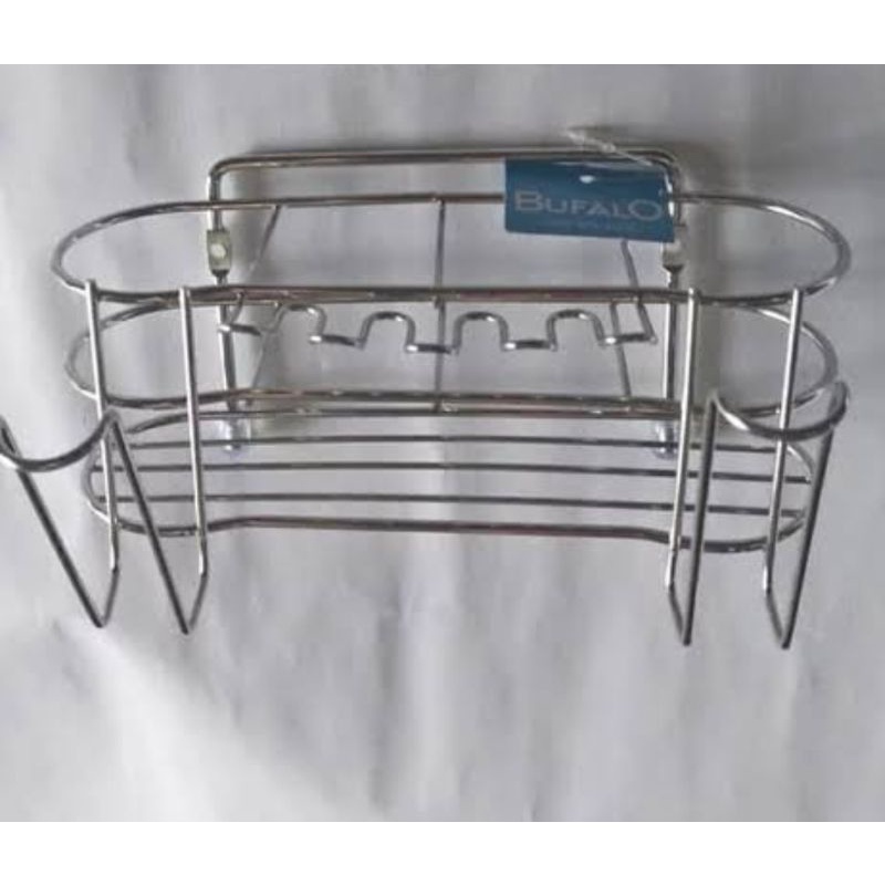 rak tempat sikat odol pasta gigi stainless
