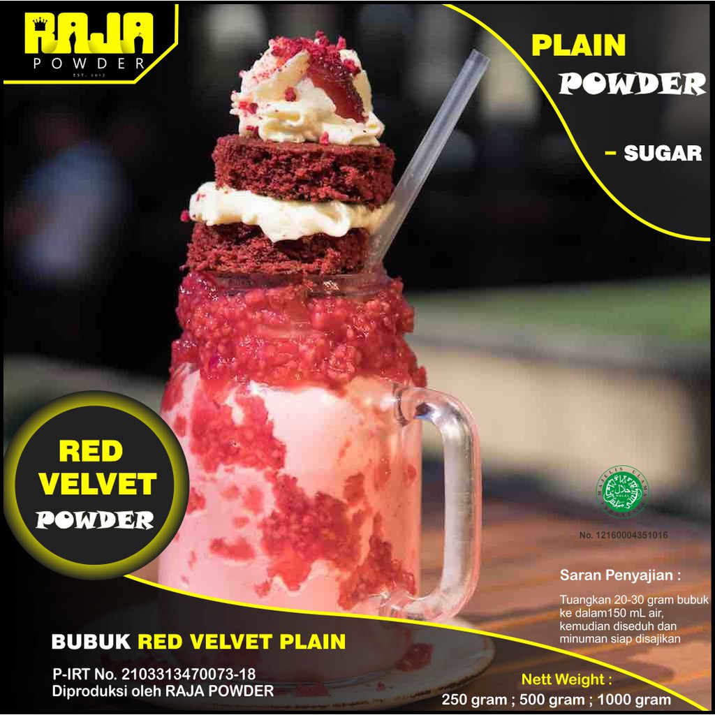 

Bubuk Red Velvet Bubuk Minuman Red Velvet Powder 250 gram