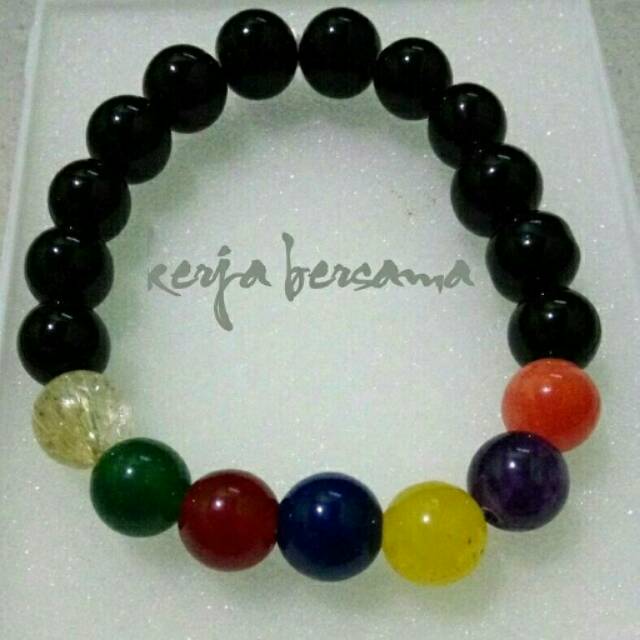Gelang batu akik 7 cakra