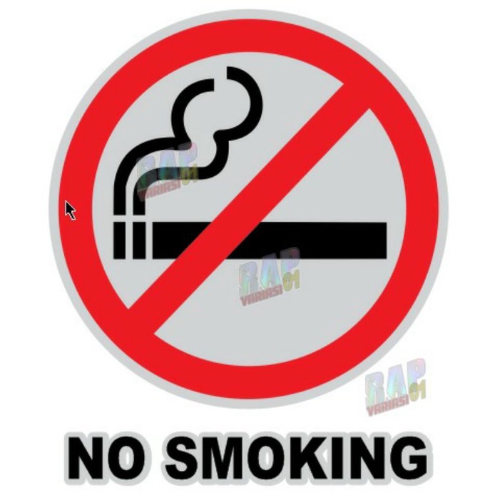 stiker Cutting No Smoking/dilarang merokok