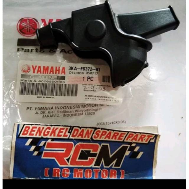 KARET DAMPER HANDEL HANDLE REM KANAN RXKING RX KING NEW SCORPIO Z ORI ORIGINAL YGP ASLI 3KA-F6372-01