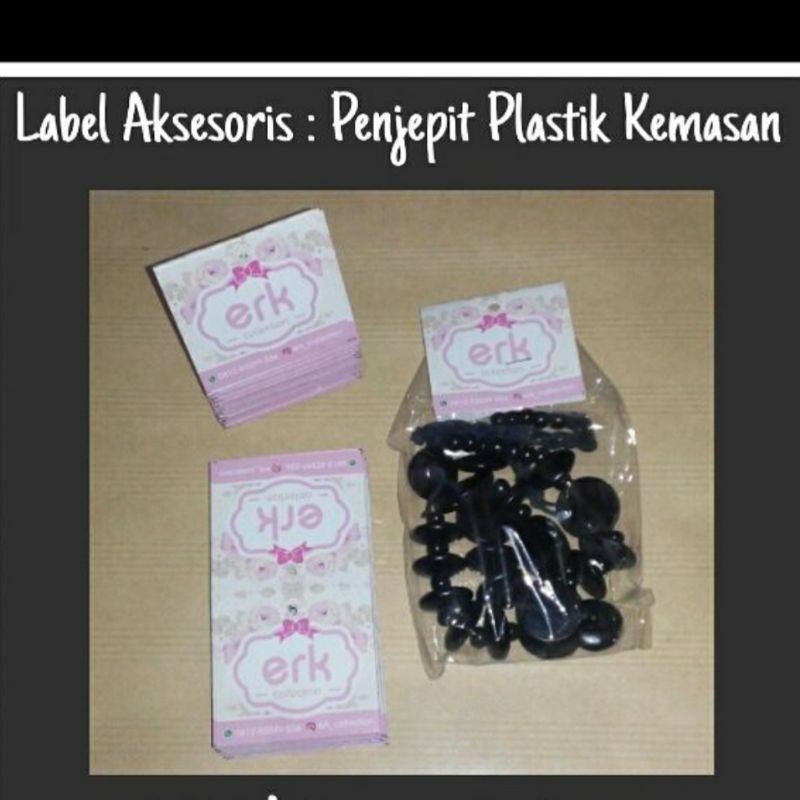 

LABEL PENJEPIT/PENGGANTUNG AKSESORIS