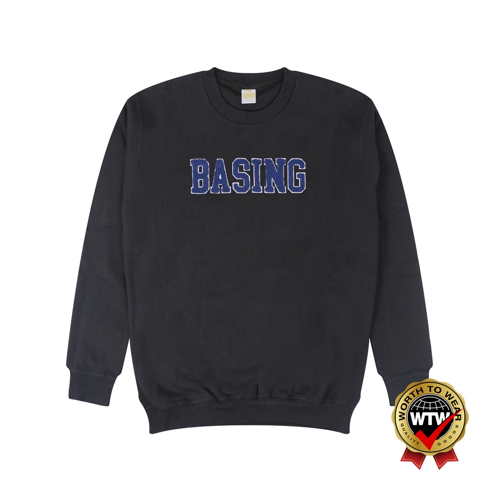 Kaway Sweater Pullover Hoodie BASING CREW BLACK