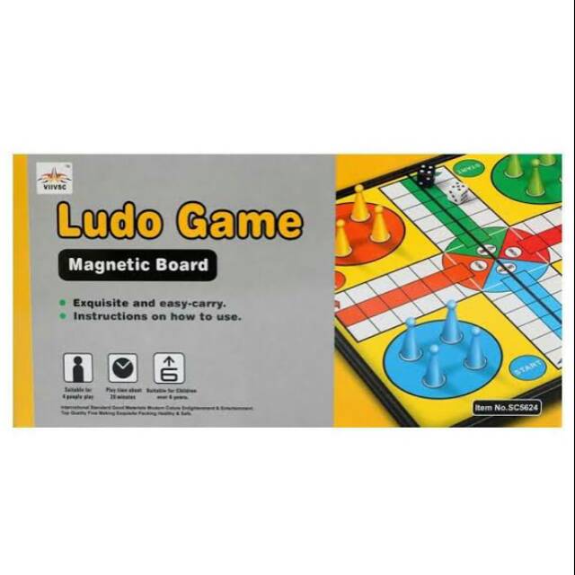 Ludo game magnetic board / Ludo papan magnit