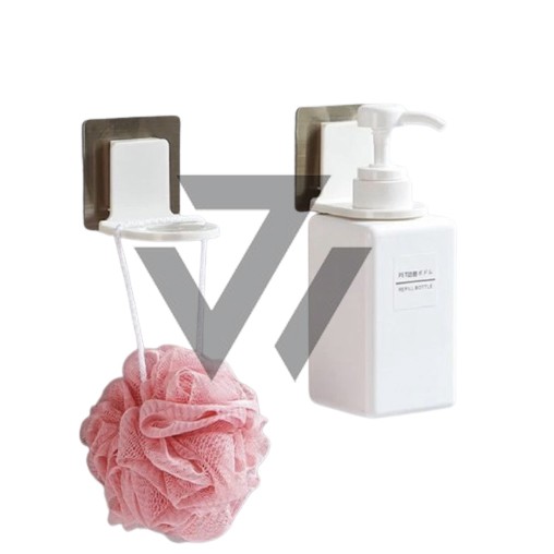 Gantungan Botol Sabun Holder Botol Shampoo Pengait Dispenser Tempel
