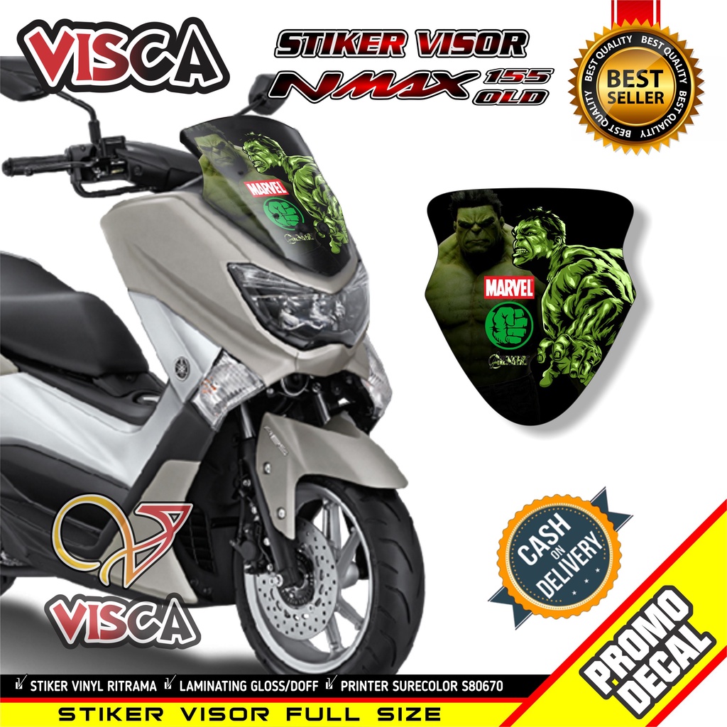 Stiker Visor Nmax Old Stiker Motor Nmax Stiker Visor Nmax Hulk