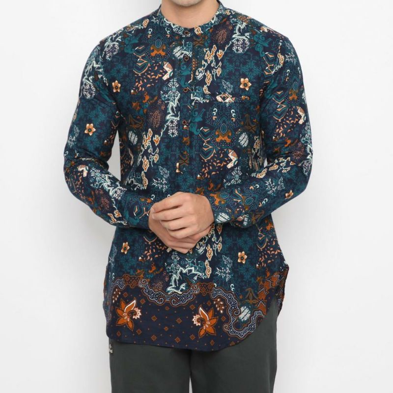 koko batik kurta batik lengan panjang Assyauqie
