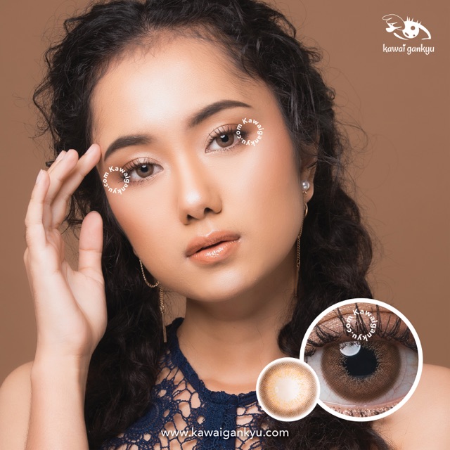 KawaiGankyu Softlens - Voxie Mulan Brown (1botol)