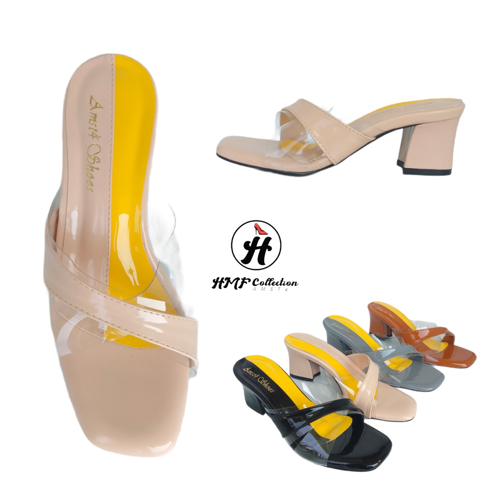 Sepatu Heels Kotak Wanita Mika HMF-LV01