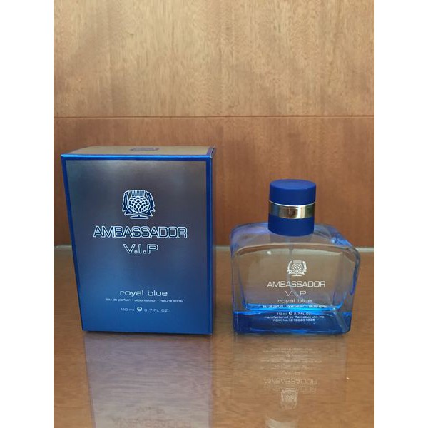 PARFUM AMBASSADOR VIP ROYAL BLUE 110 ML ORIGINAL BPOM