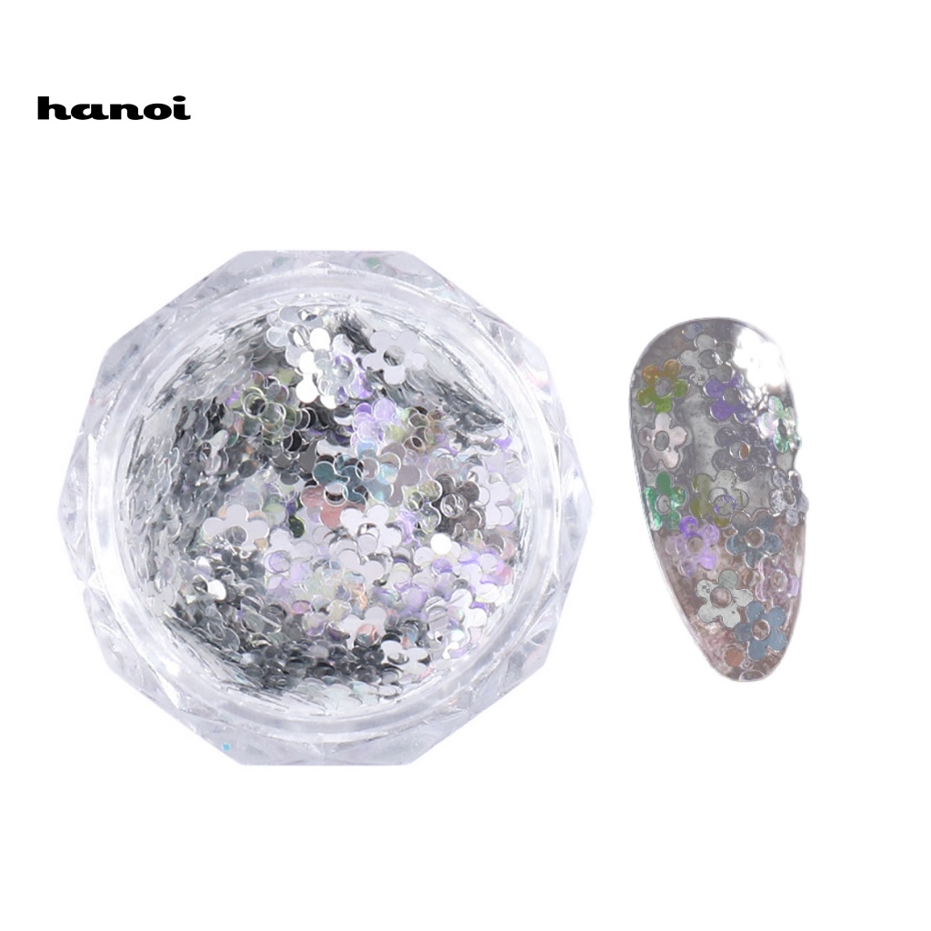 Han 1 Kotak Sequin Glitter Berkilau Untuk Dekorasi Nail Art / Manicure