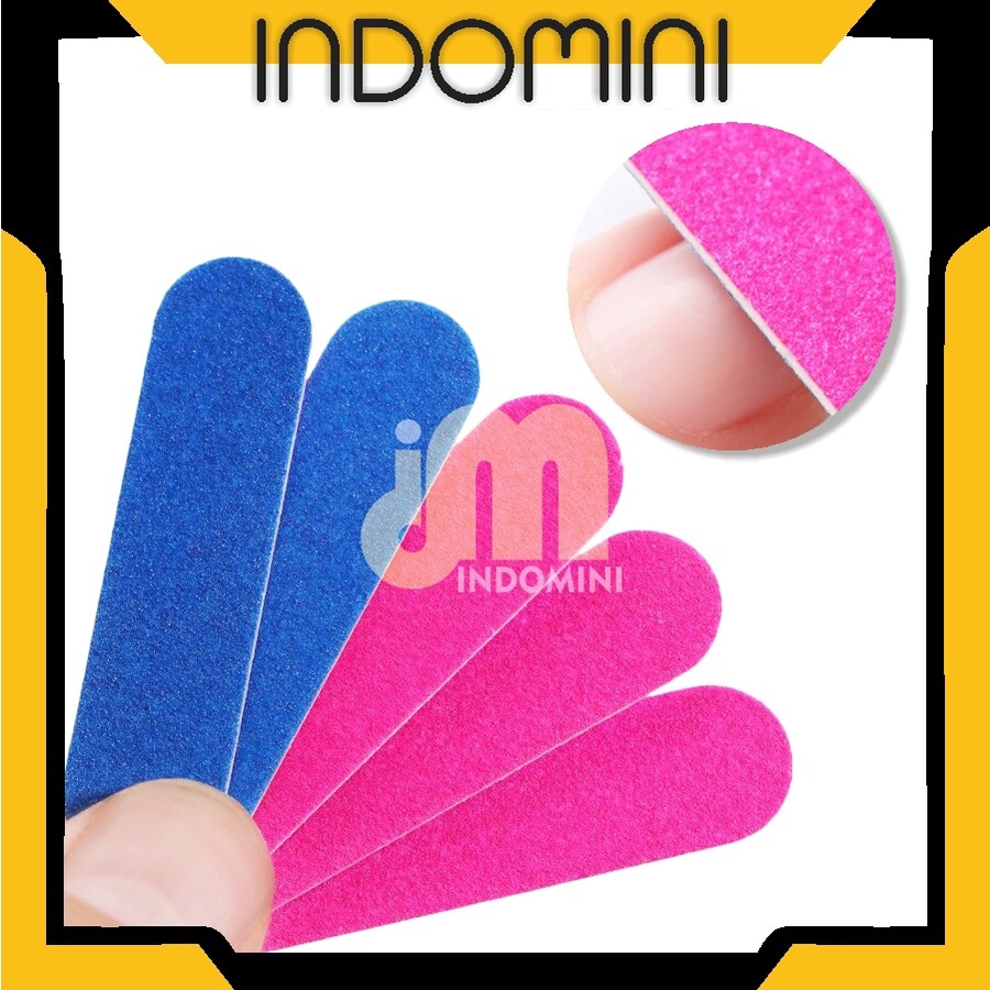 INDOMINI R574 Mini Shining File / Nail File / Kikir Kuku Mini / Mini Buffing File 5 cm/ Nail Art