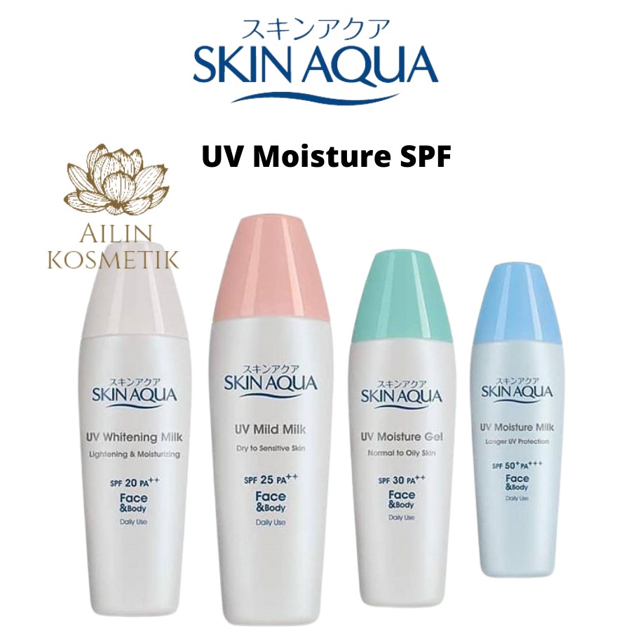 SKIN AQUA UV Moisture SPF 20/25/30/50 40gr by Ailin