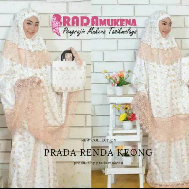 Mukena renda keong bordir tasik mewah jumbo